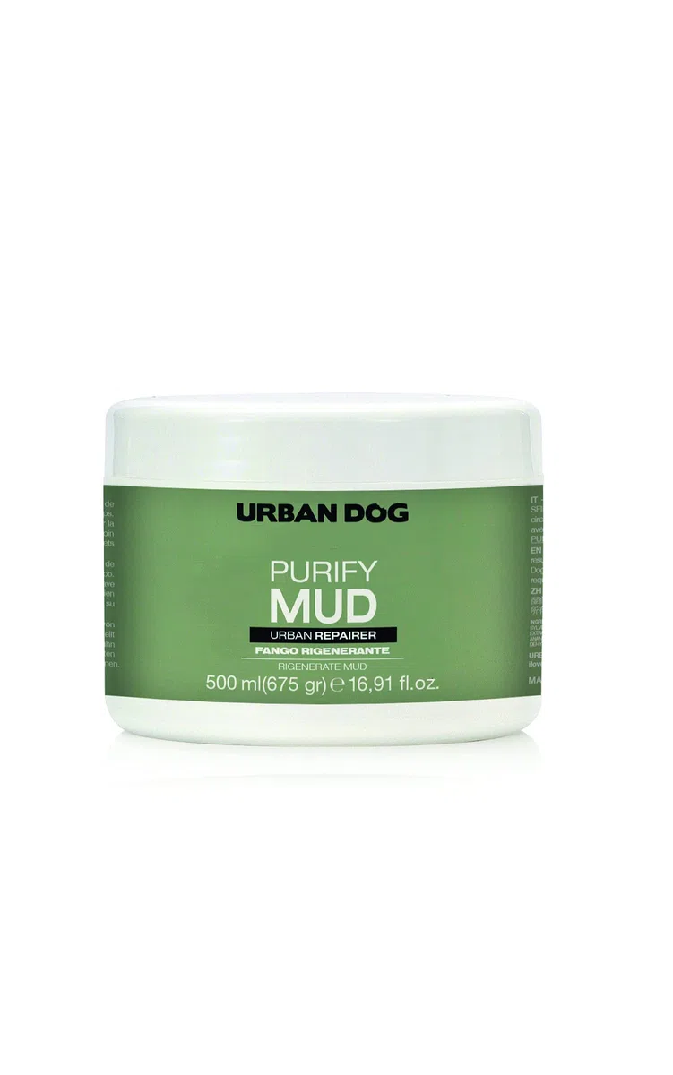URBAN DOG PURIFY Mud Fango per Cani 500 ml – Trattamento Purificante e Seboregolatore per Cute e Pelo Grasso, Rigenerante per Manto Spento e Appesantito