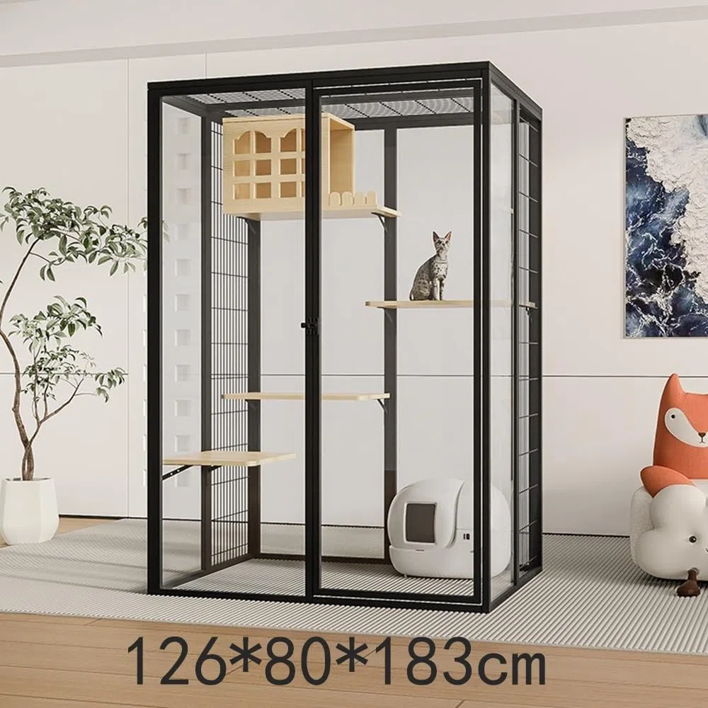 Lusso Villa for gatti con vista completa Cuccia for di lusso for interni Gabbia for grandi dimensioni Recinto per gatti