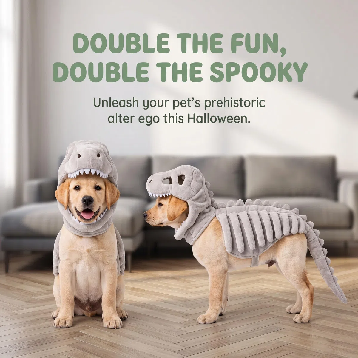 Costume da dinosauro per cane, scheletro per animali domestici, C: XXL