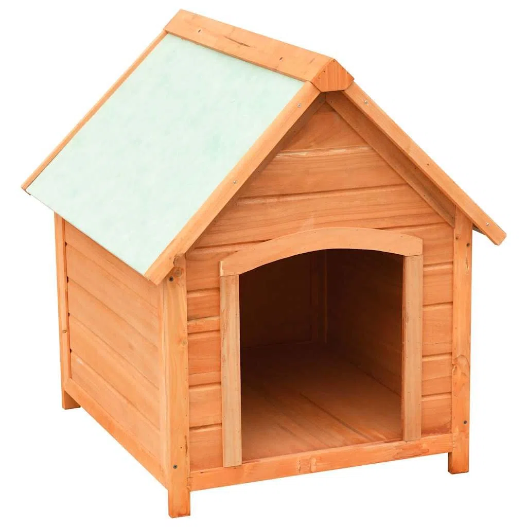 Cuccia per cani in legno di pino e legno di abete massiccio, 72 x 85 x 82 cm, cuccioli