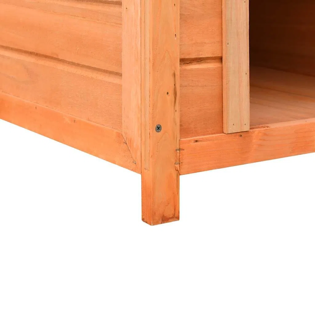 Cuccia per cani in legno di pino e legno di abete massiccio, 72 x 85 x 82 cm, cuccioli