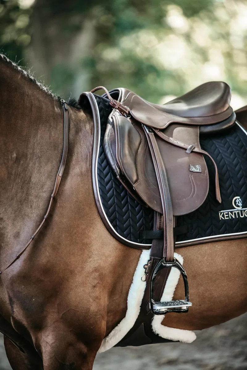 Tappeto da Equitazione per Cavalli Kentucky Fishbone Leather