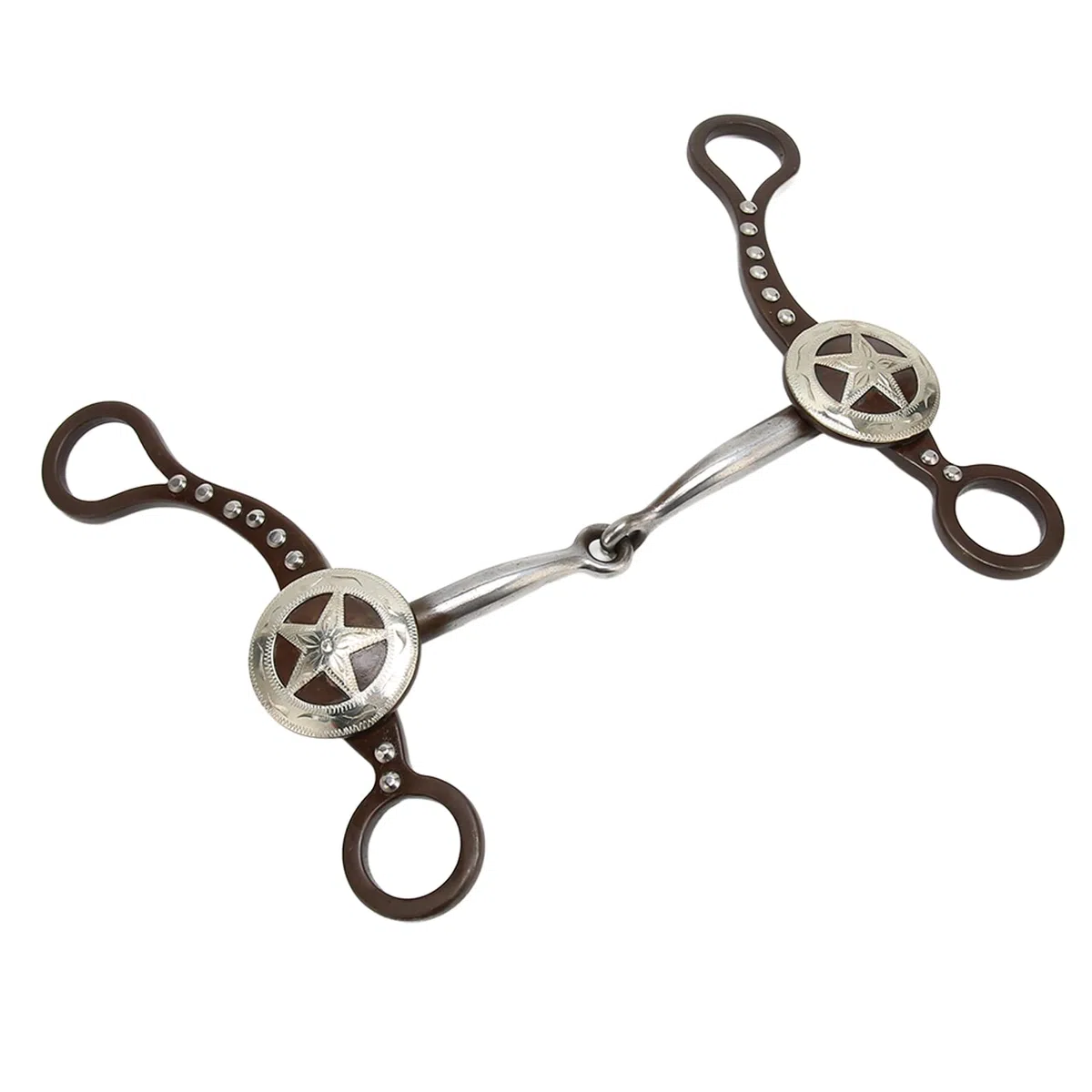 HEEPDD Morso per Muso di Cavallo, Bellissimo Morso Occidentale per Cavallo Antico in Acciaio Inossidabile per Corse di