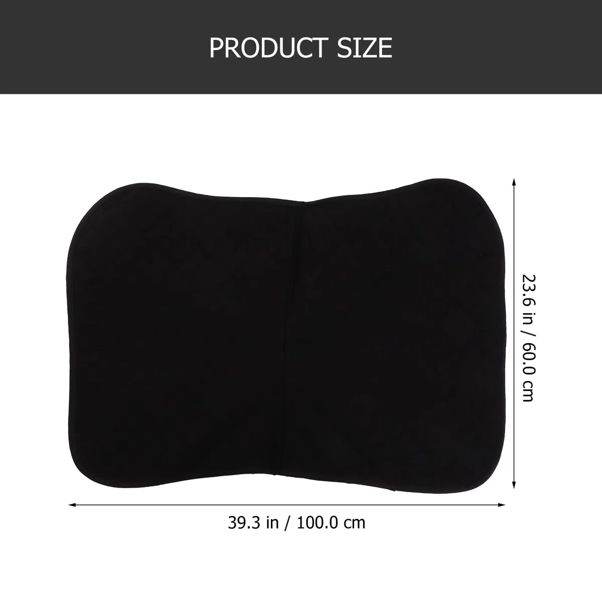 PRETYZOOM Sottosella di Equitazione Ottimale in Eva e Cotone Antiscivolo per Cavalli con Alta Resistenza e Comfort Colore Nero