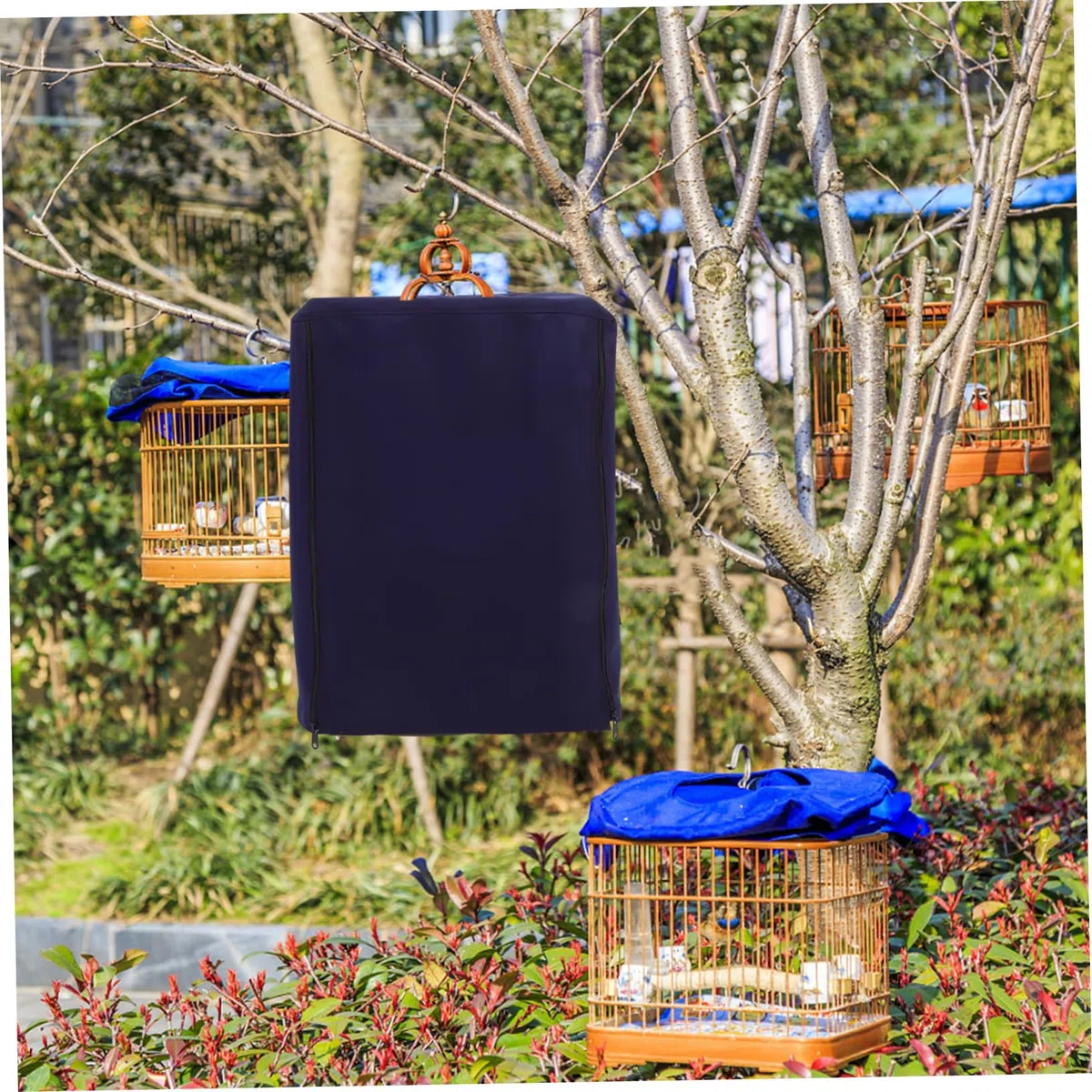 minkissy Copertura Per Gabbie Di Uccelli Protezione Leggera e Traspirante Adatta Per Pappagalli e Canarini e Resistente Protegge Dal Sole e Correnti Aria Vari Colori