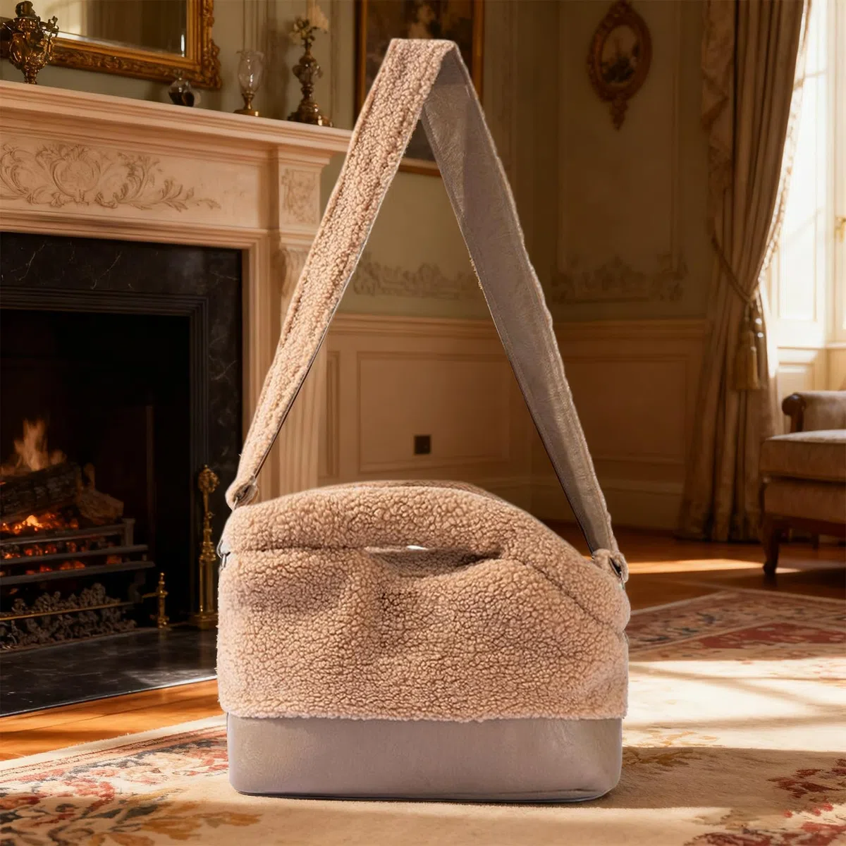 Tracolla per cani – Borsa impermeabile per animali domestici, supporto regolabile, trasporto a mani libere per animali domestici, comoda attrezzatura da viaggio, per cuccioli, gattini, cani di piccola