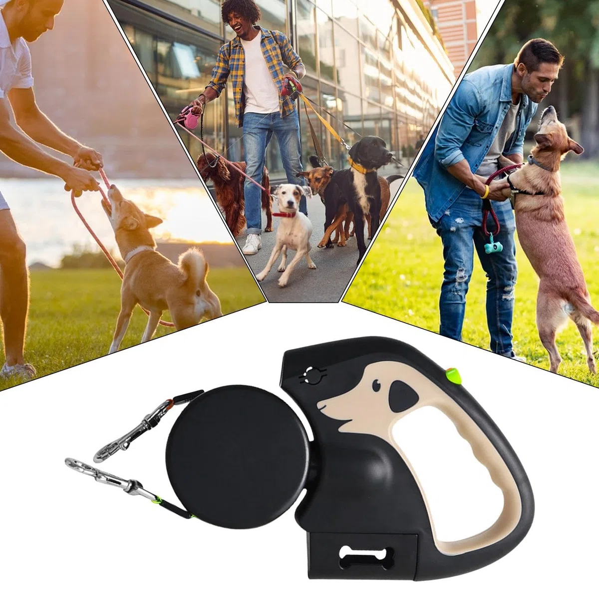 Guinzaglio retrattile automatico per animali domestici guinzaglio per cani