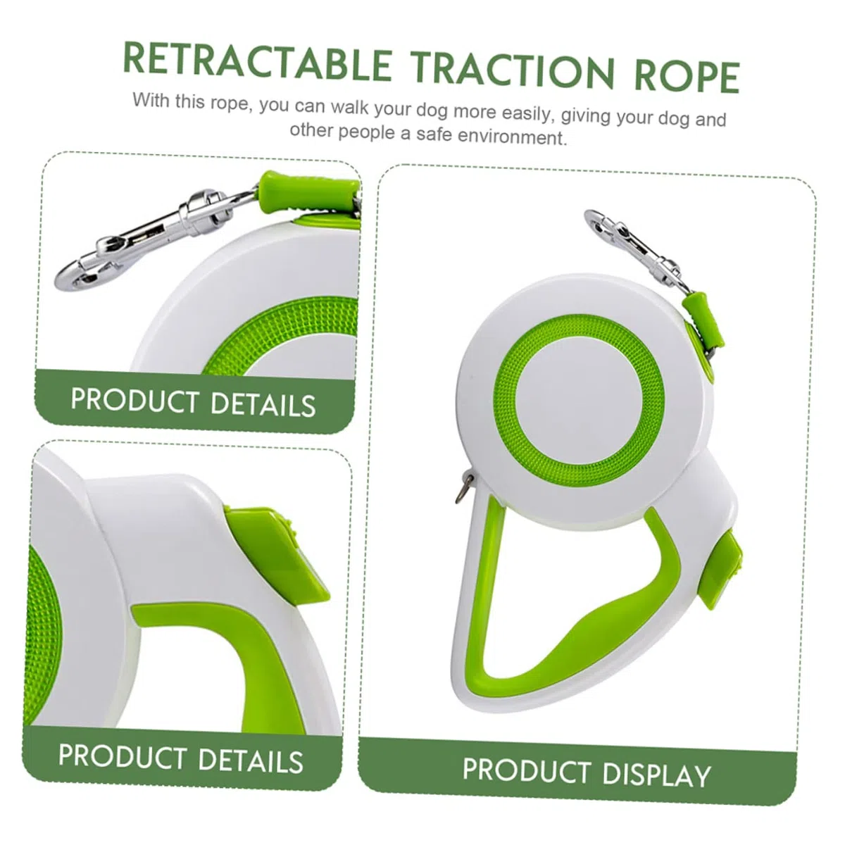 Yardwe Guinzaglio Per Retrattile Trazione Per Passeggiate Accessorio Per Addestramento All