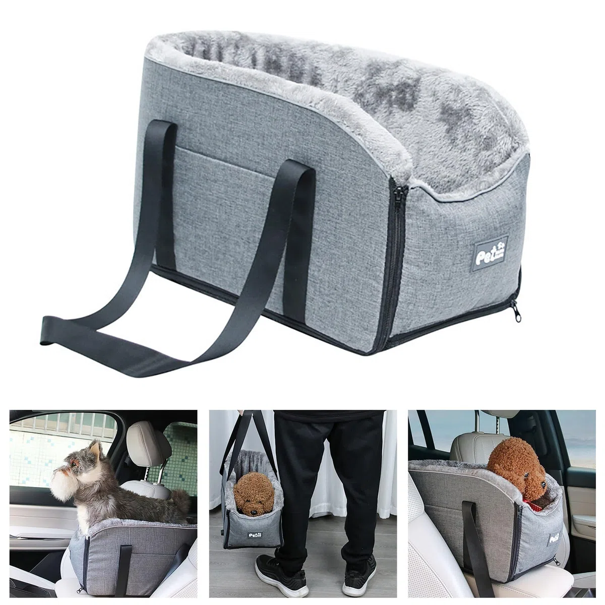 Borsa da viaggio per animali domestici, morbida e di grande capacità, con cinghia, traspirante, borsa da viaggio per cani piccola