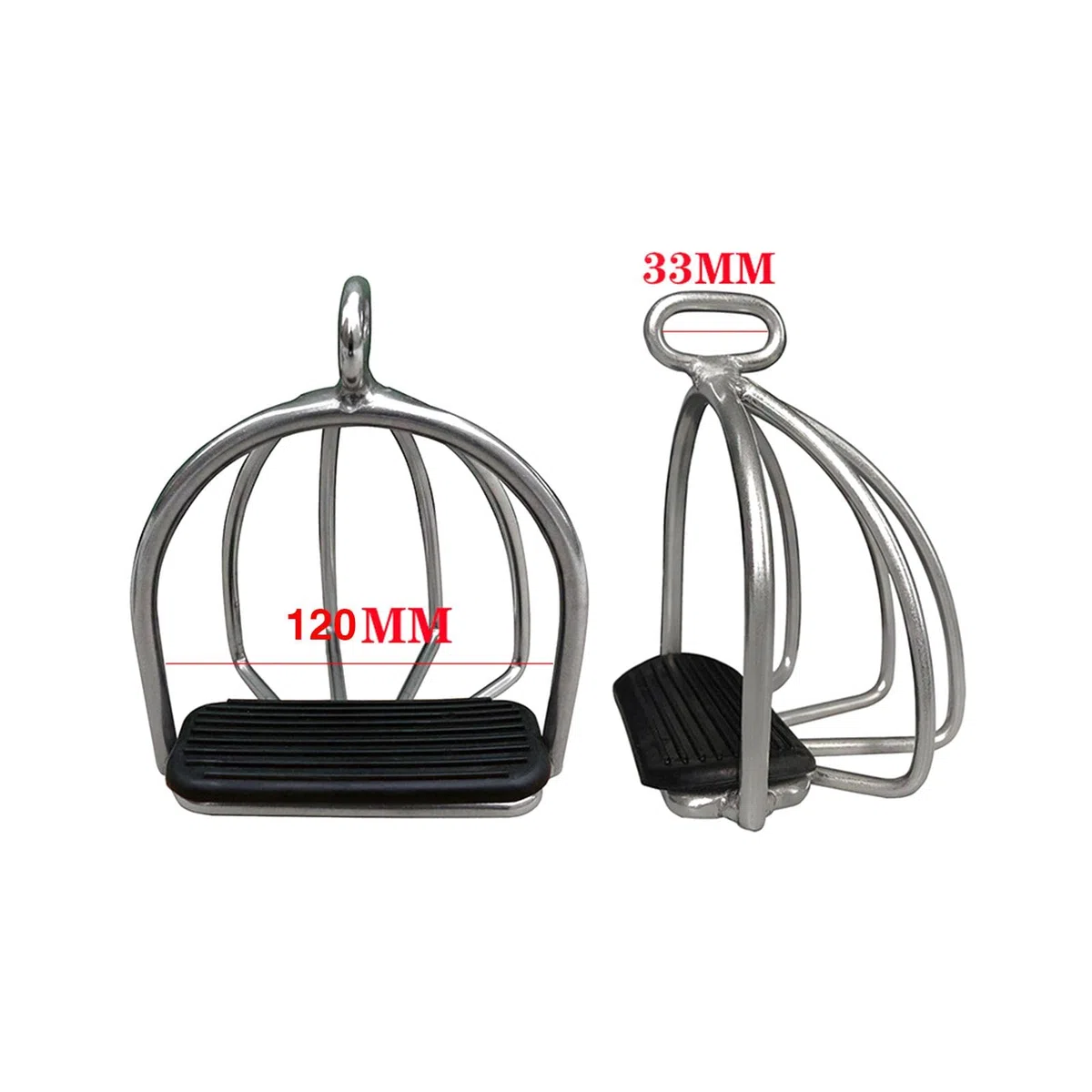 MagiDeal 2X Staffe per Equitazione Strumento di Allenamento Antiscivolo Acciaio Flessibile Antiscivolo per la Sicurezza Equitazione Sport all'Aria Aperta