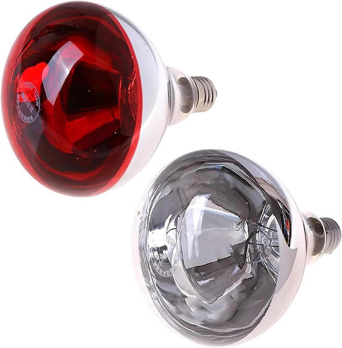 Lampada Di Calore A Infrarossi, Lampada Di Calore A Infrarossi Da 2 Pezzi for Polli, Lampadina Di Calore A Infrarossi Spessa for Maiale Suinetto Allevatrice for Animali Domestici Pollaio Anatra, Lampa