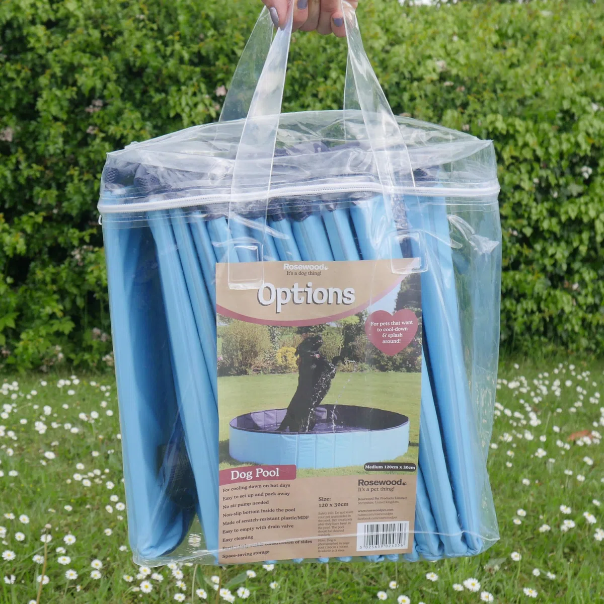 Rosewood Cool Down - Piscina per Cani, 120 x 30 cm, Media