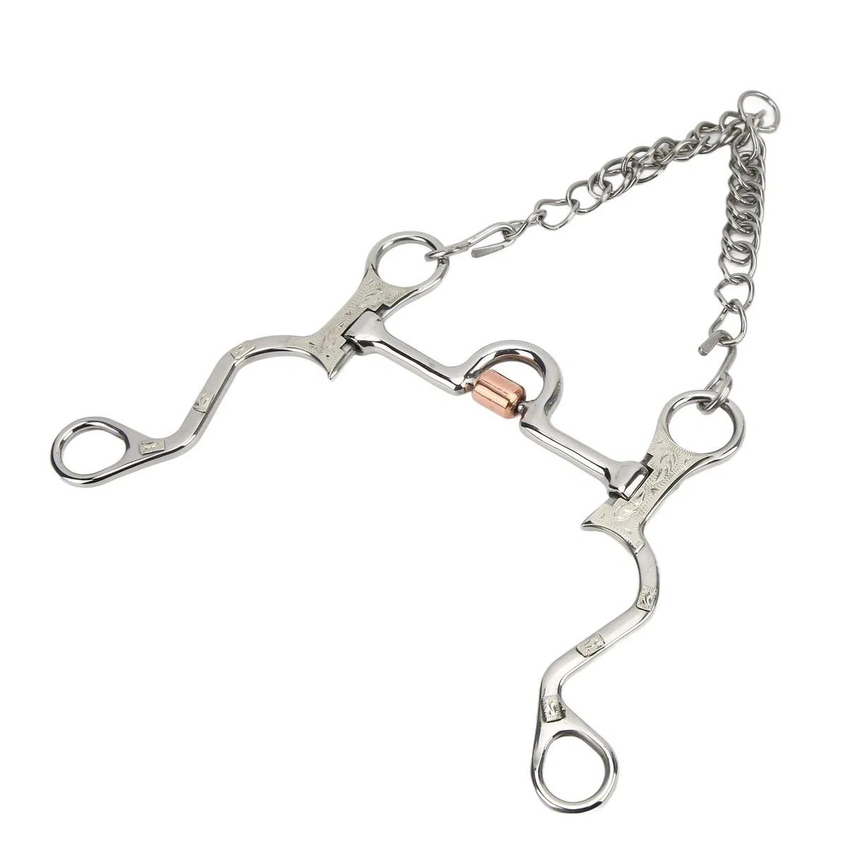 Pelham Bit Strong Fine Workmanship in acciaio inossidabile Cappello per le prestazioni degli equestri a cavallo (130 mm)