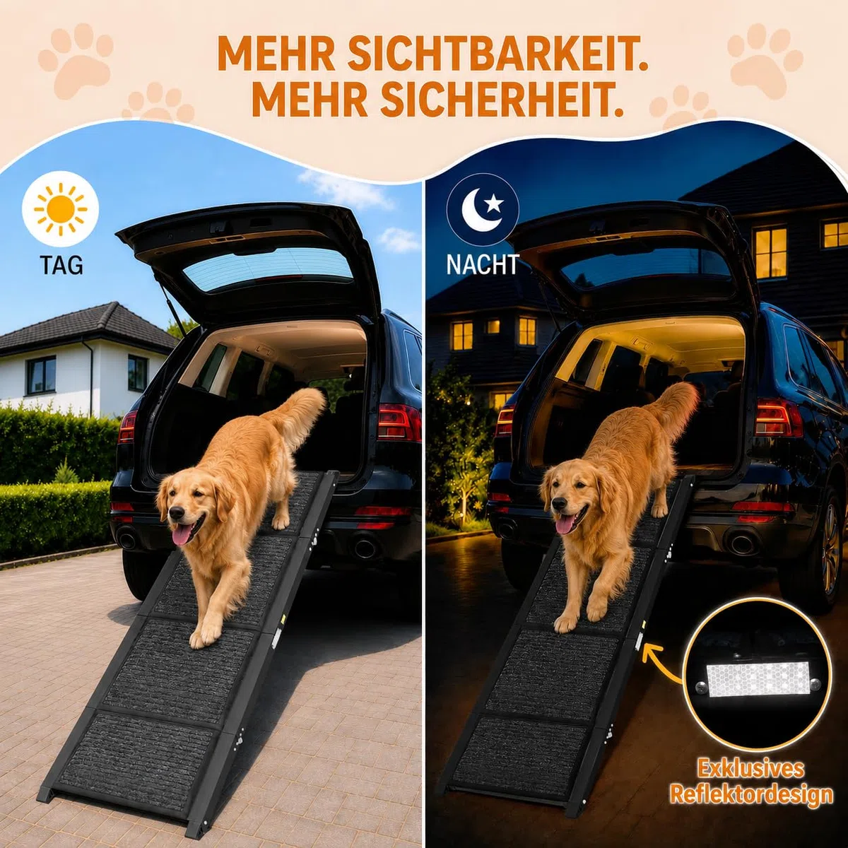 180 cm per rampa per cani, pieghevole, antiscivolo, portata fino a 100 kg