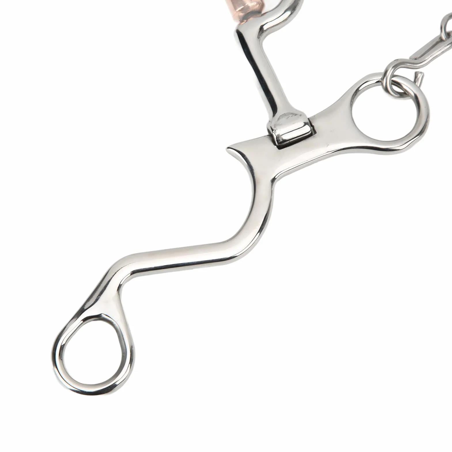 Pelham Bit Strong Fine Workmanship in acciaio inossidabile Cappello per le prestazioni degli equestri a cavallo (130 mm)