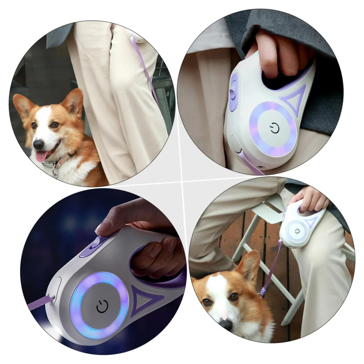 Toyvian Guinzaglio Retrattile per Regolabile Materiale Resistente Guinzaglio per Attività Controllo Facile Sicuro per Animali Domestici
