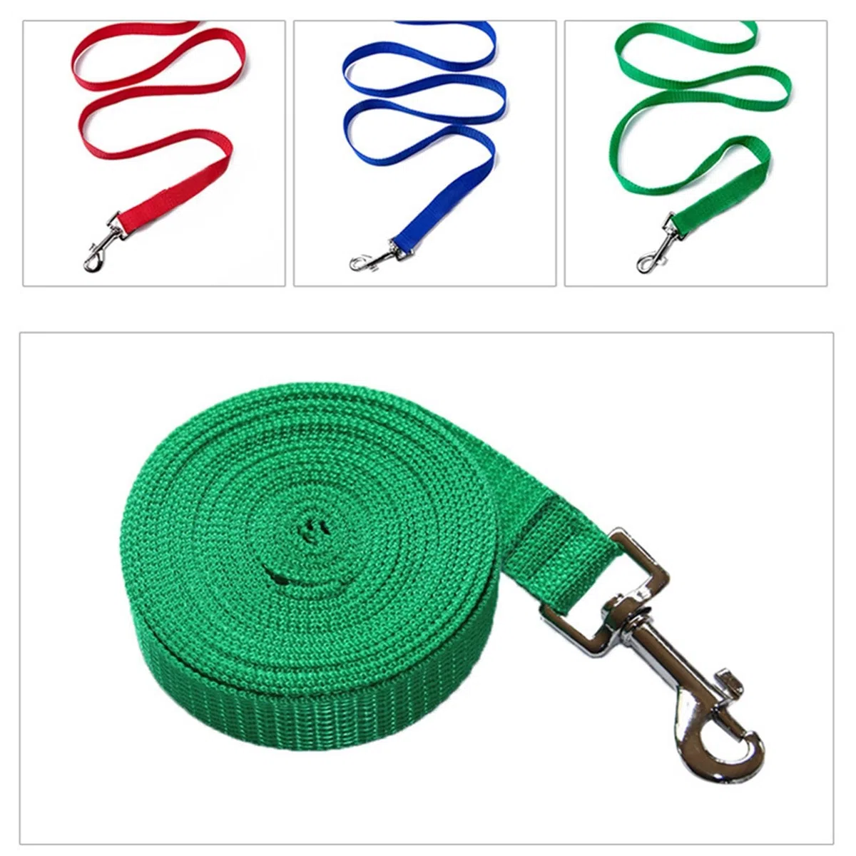 Guinzagli in nylon for cani da 3-50 m, guinzaglio lungo for addestramento cani e gatti(4,50m)