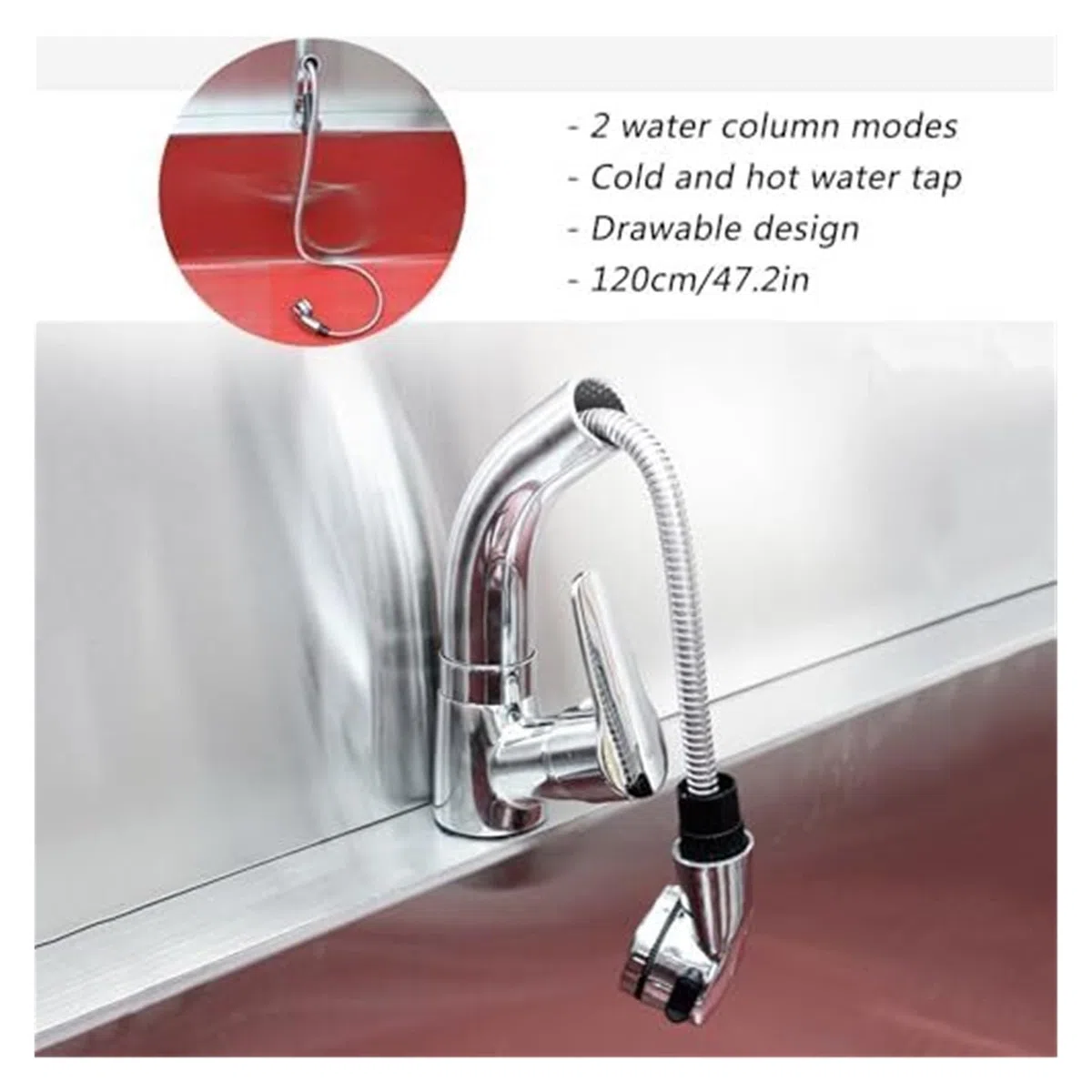 Vasca da bagno in acciaio inox per cani e gatti, profondità 30 cm, larghezza 80 cm, ideale per uso domestico, piscina o toelettatura professionale