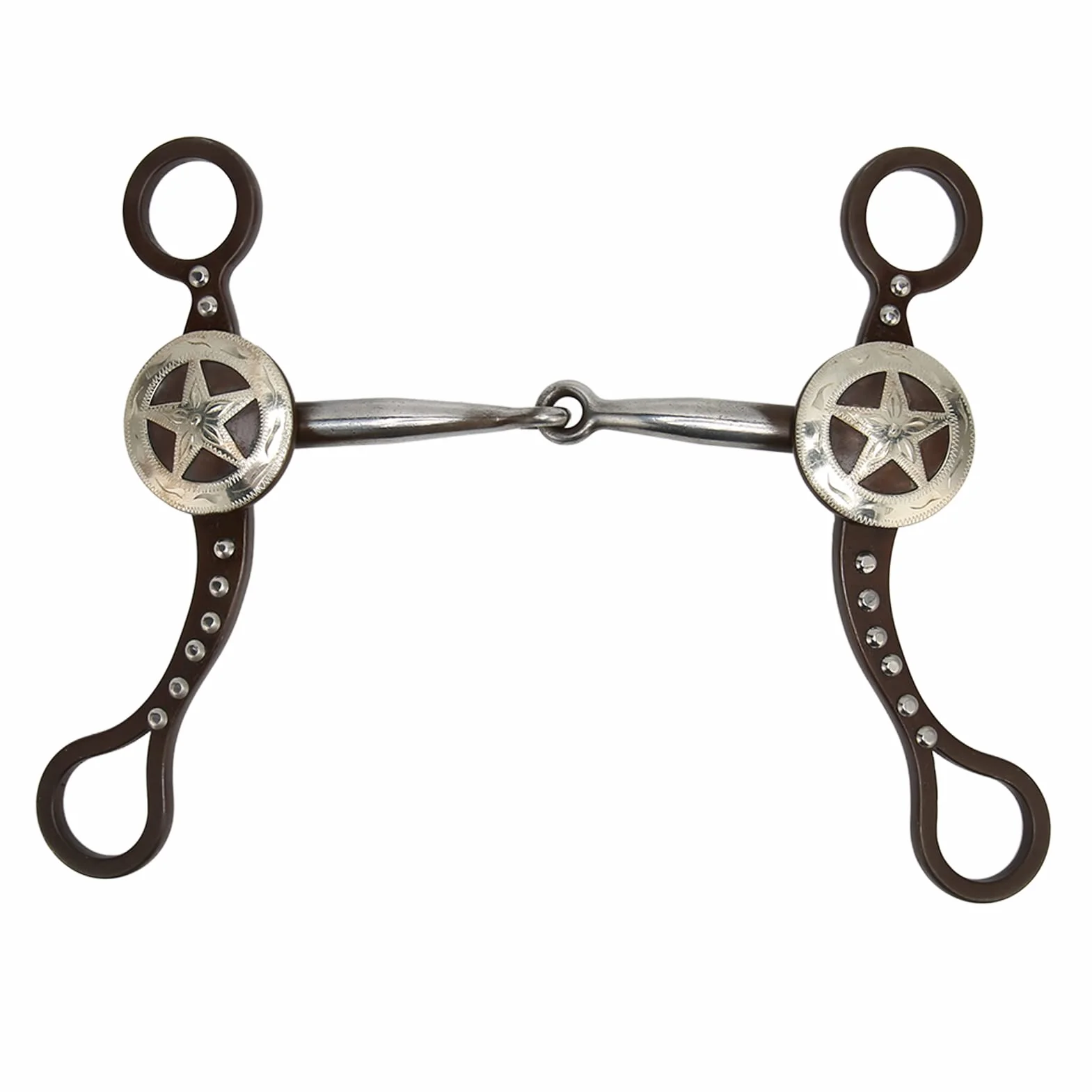 HEEPDD Morso per Muso di Cavallo, Bellissimo Morso Occidentale per Cavallo Antico in Acciaio Inossidabile per Corse di