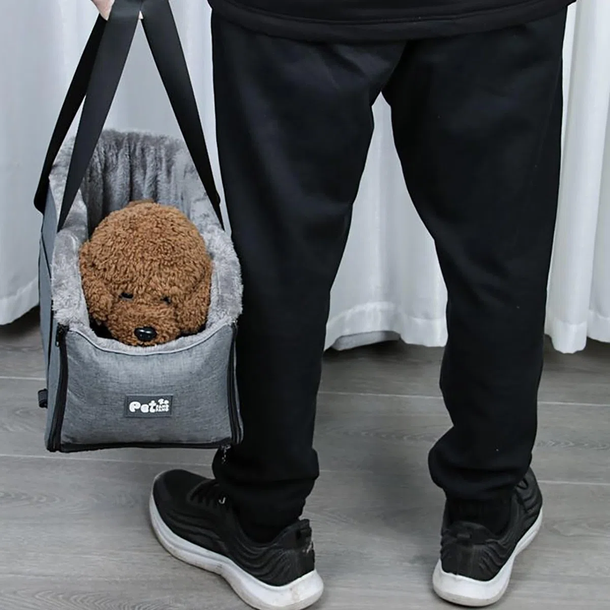 Borsa da viaggio per animali domestici, morbida e di grande capacità, con cinghia, traspirante, borsa da viaggio per cani piccola