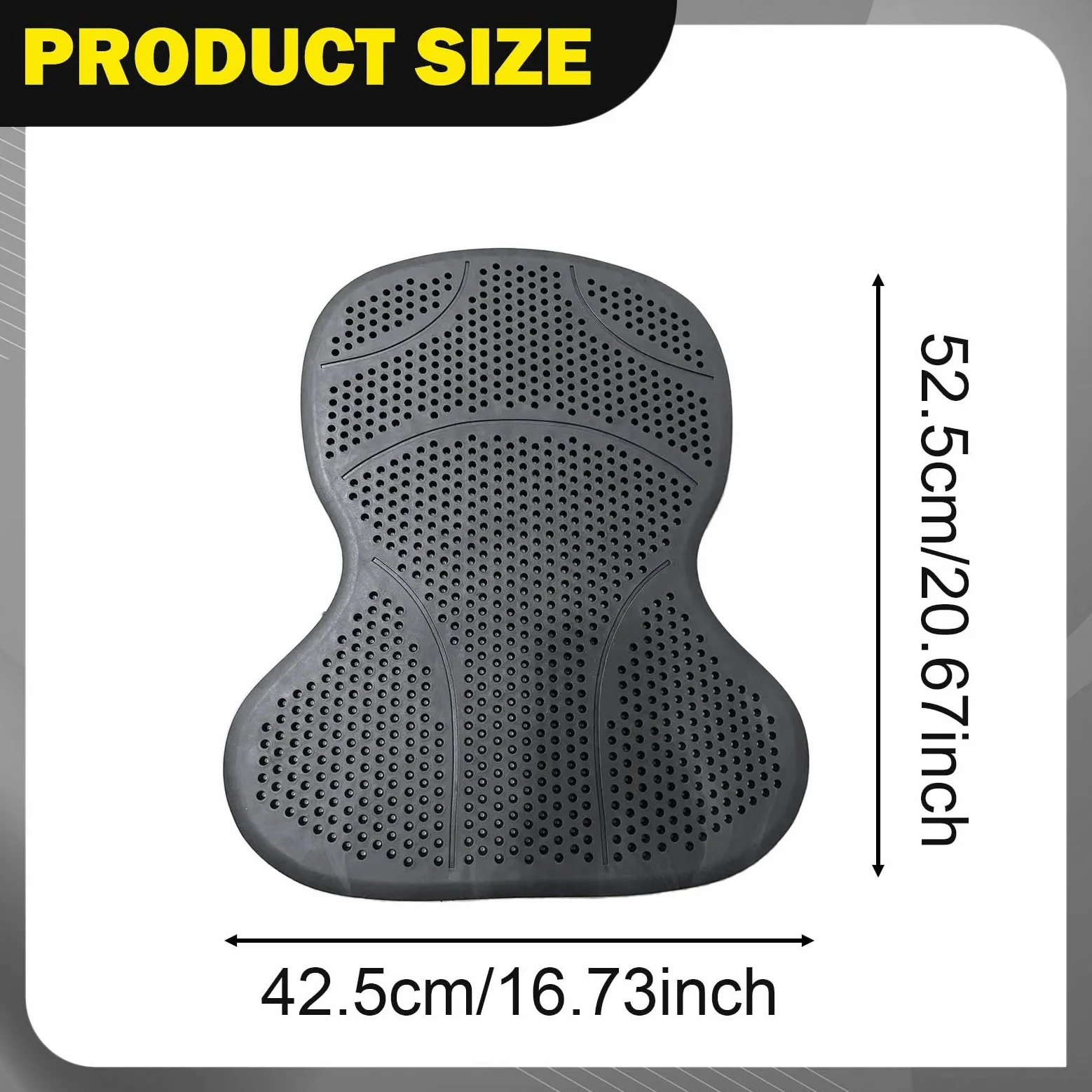 Horse Saddle Pad in Silicone Gel Pad Equitazione Shock Absorbing Antiscivolo Traspirante Leggero Adatto per Cavalieri Professionisti Trail Riding, Nero
