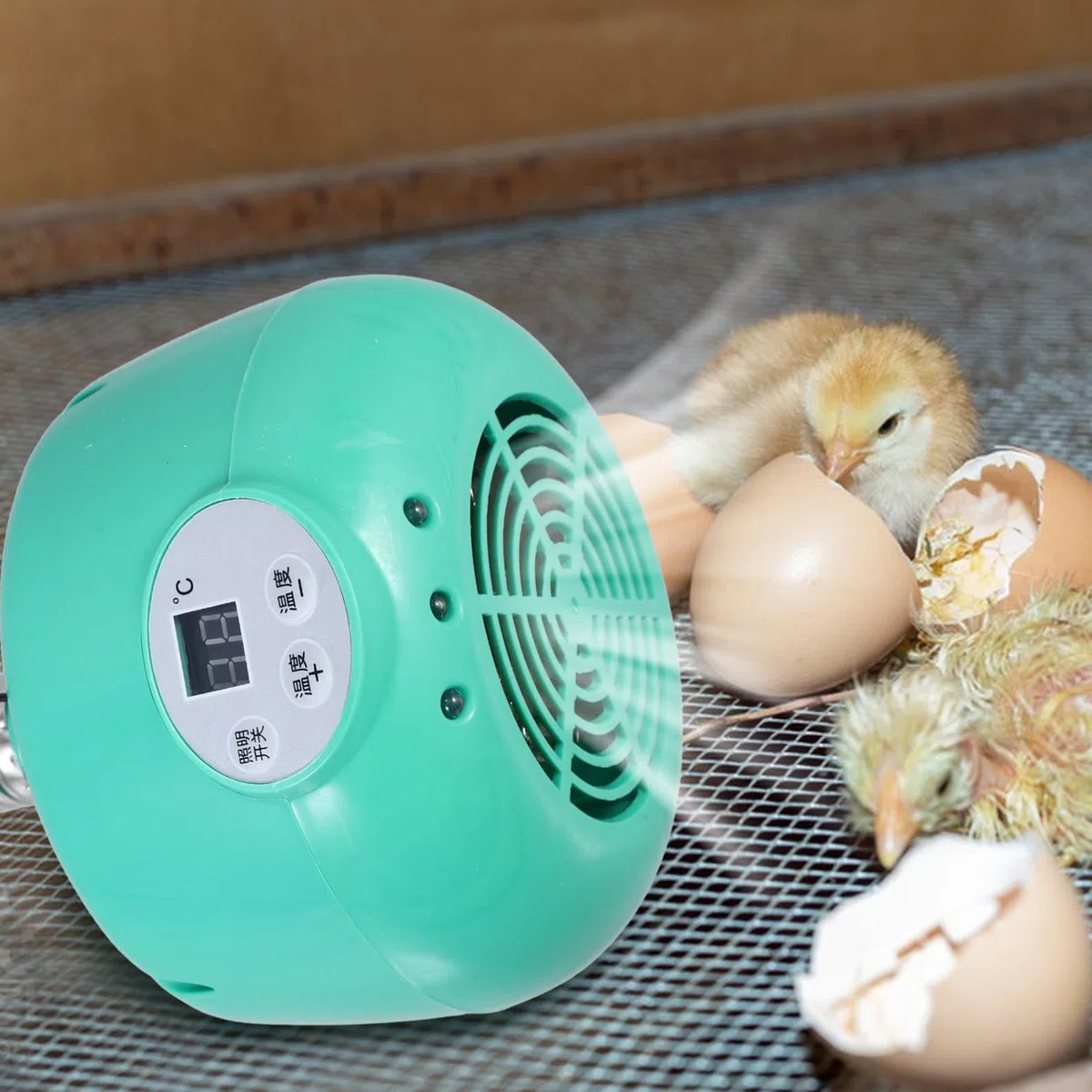 Lurrose Lampada Riscaldamento Pulcini Regolazione Temperatura LED Luce Calda, Emettitore di Calore in Plastica e Metallo per Allevamento