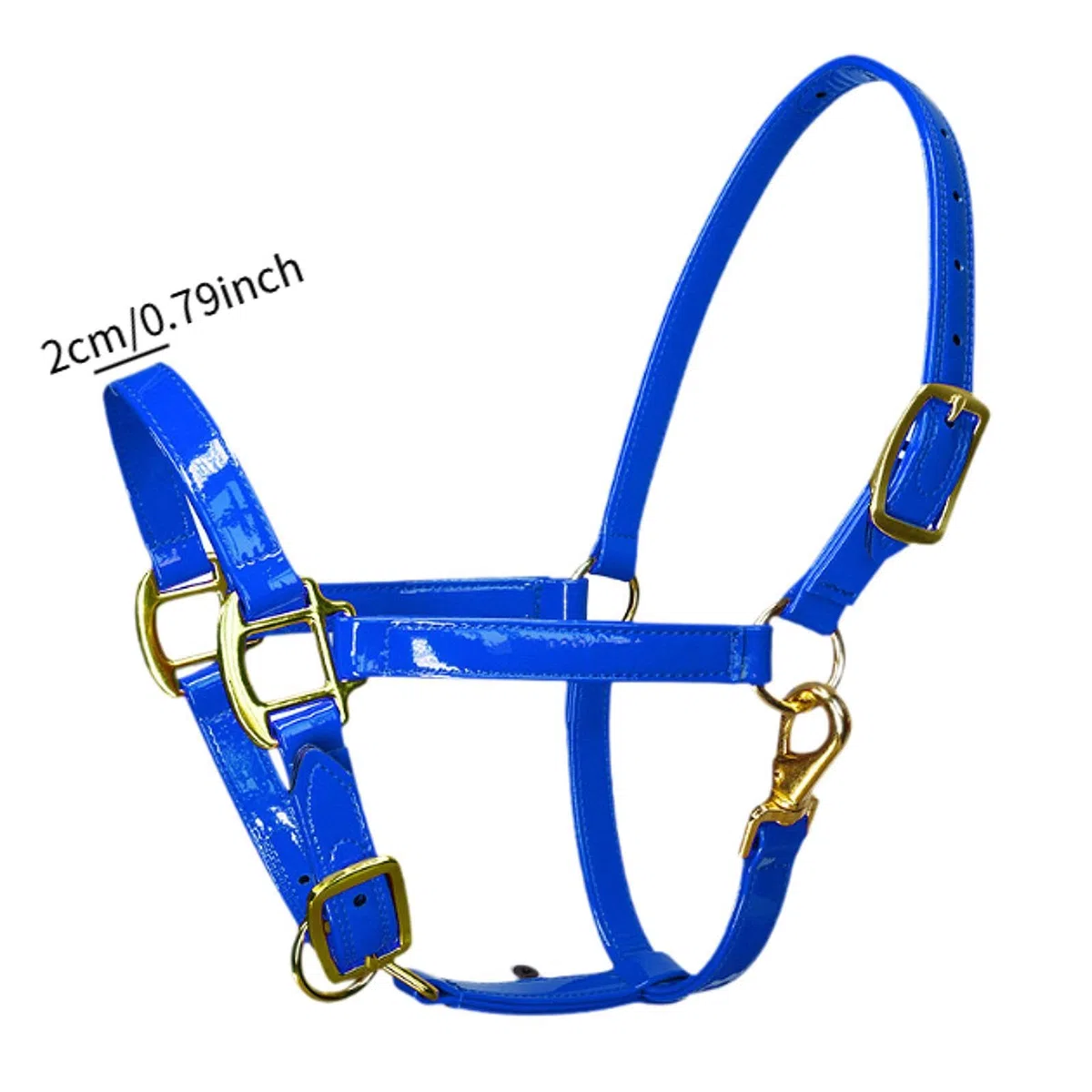Baoblaze Cavezza con Chiusura a Scatto per Mento, Leggera, in Corda per addestramento Cavalli, in Pelle Microfibra, per Fattoria, pascolo.
