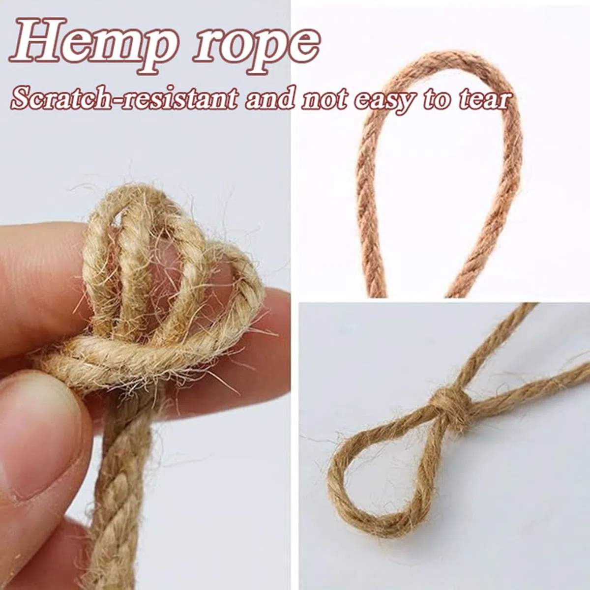 Corda in sisal, spago di canapa fai da te per tiragraffi per gatti, corda spessa per riparazione albero del gatto, per giardinaggio, decorazioni artigianali, confezioni regalo (22 mm x 20 m)