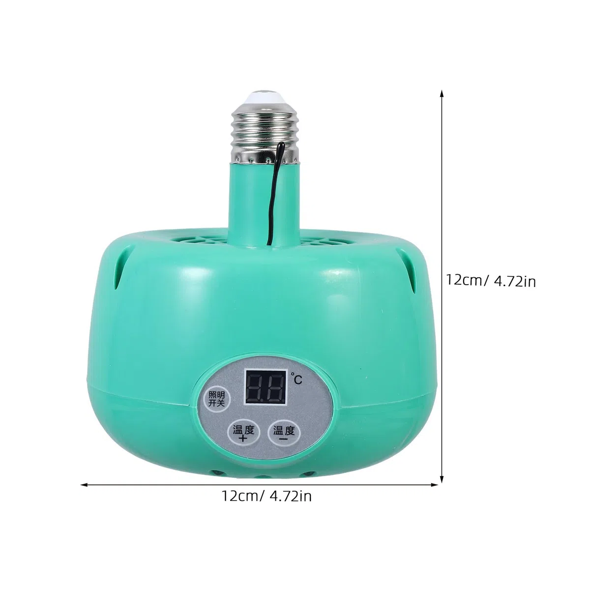Lurrose Lampada Riscaldamento Pulcini Regolazione Temperatura LED Luce Calda, Emettitore di Calore in Plastica e Metallo per Allevamento
