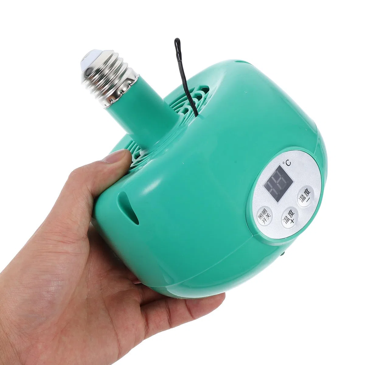 Lurrose Lampada Riscaldamento Pulcini Regolazione Temperatura LED Luce Calda, Emettitore di Calore in Plastica e Metallo per Allevamento