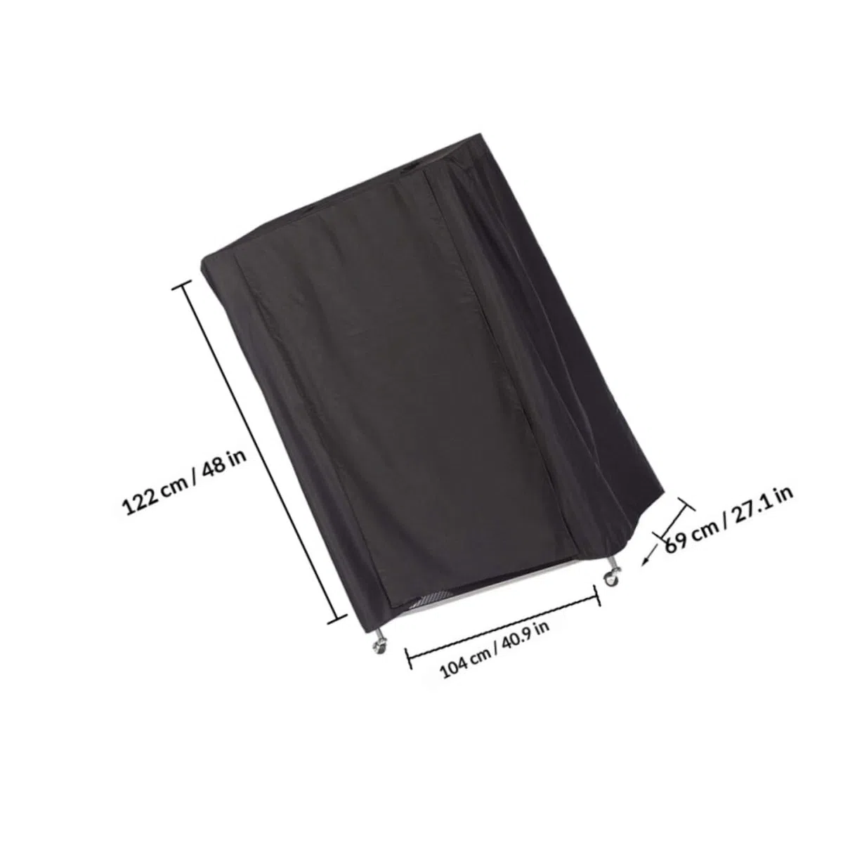 Totority Copertura per Gabbia di Uccelli Nero, Elegante e Chic, Facile da Pulire e Antipolvere, per Proteggere la Gabbia degli Uccelli