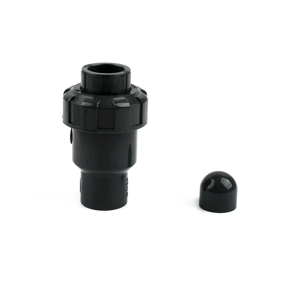 Valvola di ritegno Trasparente in UPVC for irrigazione da Giardino e Acquario - Dimensioni da 20 mm a 110 mm(Dark Gray,50mm)