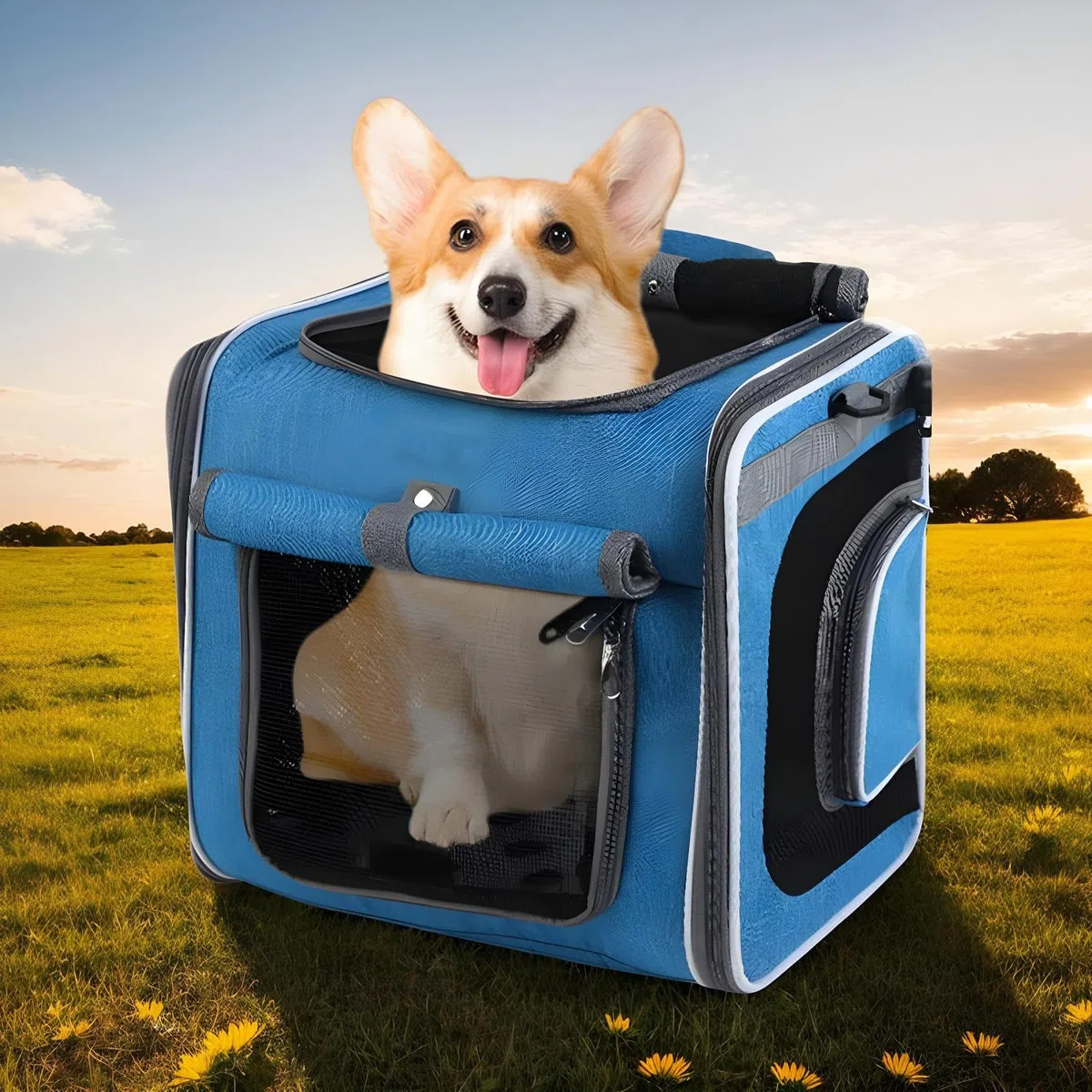 Cestino per cani in bicicletta - Porta cane per bicicletta | Zaino ventilato regolabile per passeggiate e viaggi