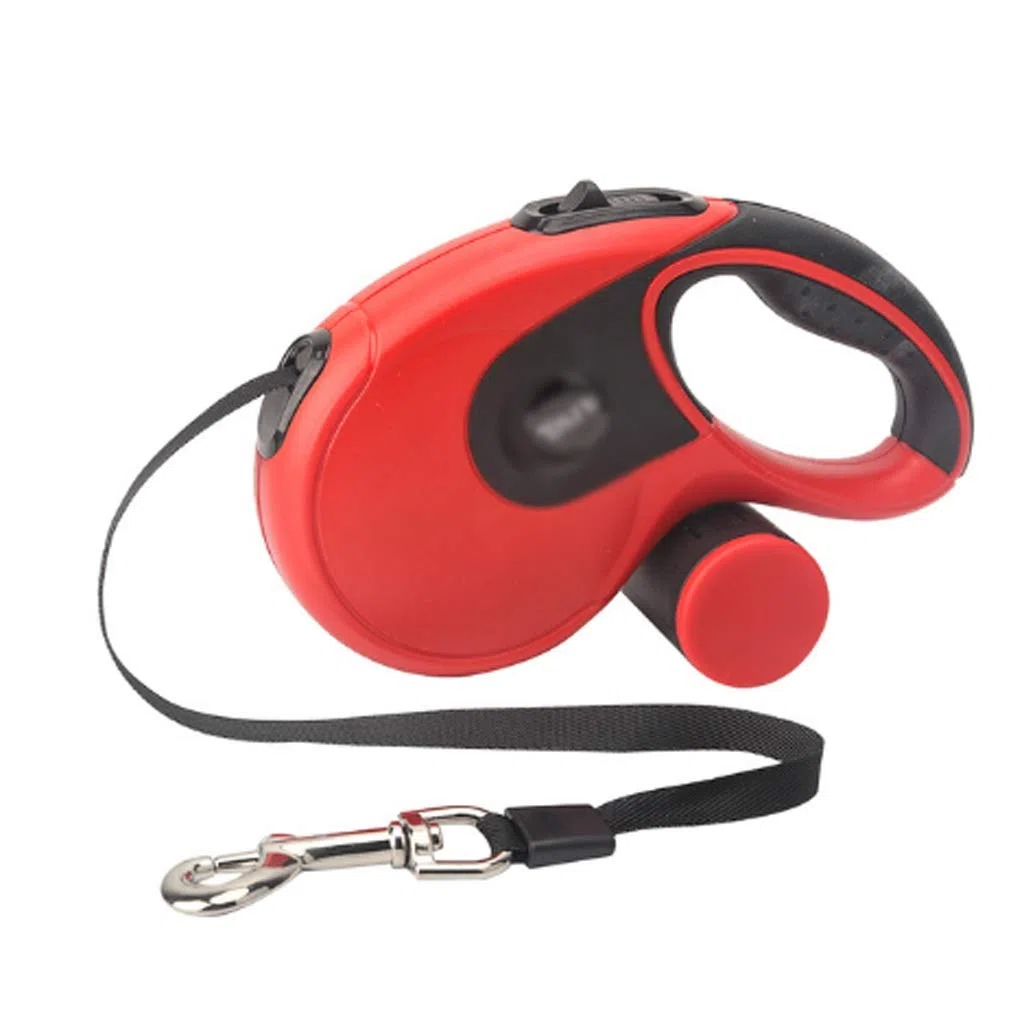 Guinzaglio retrattile per animali domestici 5M, guinzaglio automatico per animali domestici con distributore di borse da toilette, accessori per guinzaglio per animali domestici (Color : F) (D )
