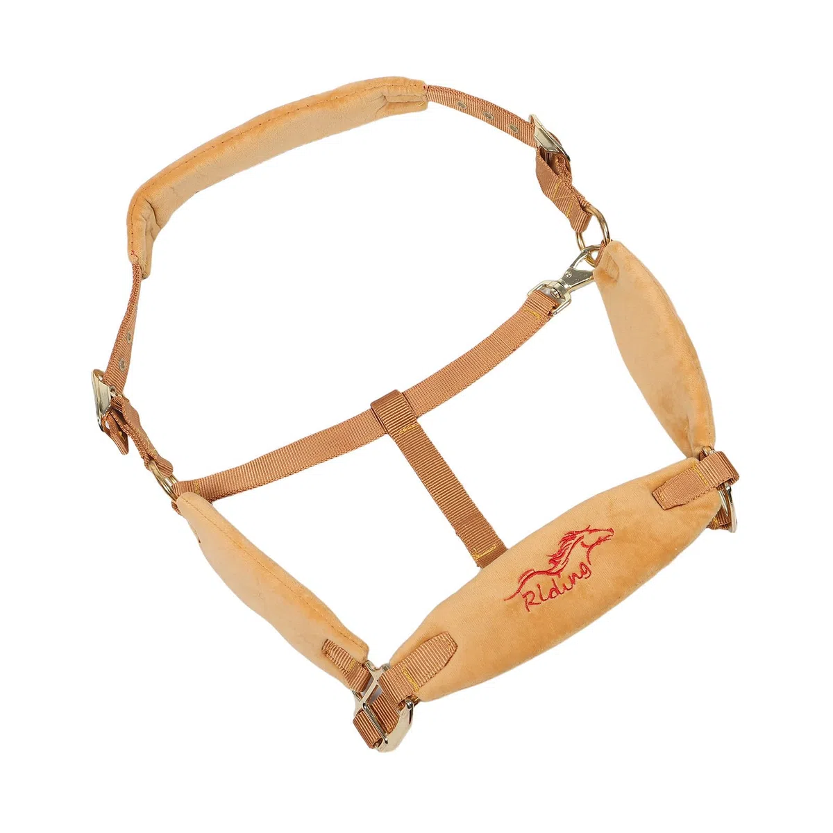 Cavezza per Cavallo Corda Intrecciata, Regolabile, Pu, Equitazione