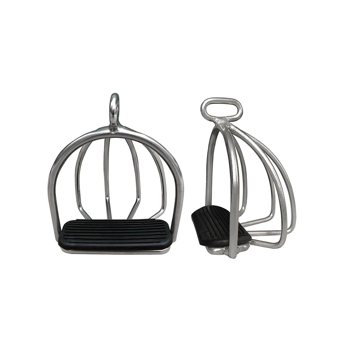 MagiDeal 2X Staffe per Equitazione Strumento di Allenamento Antiscivolo Acciaio Flessibile Antiscivolo per la Sicurezza Equitazione Sport all'Aria Aperta