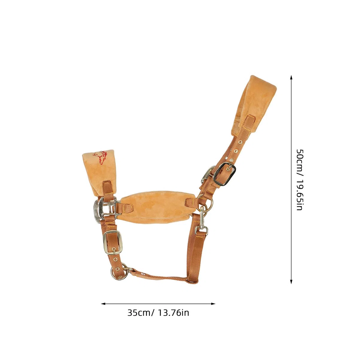 Cavezza per Cavallo Corda Intrecciata, Regolabile, Pu, Equitazione